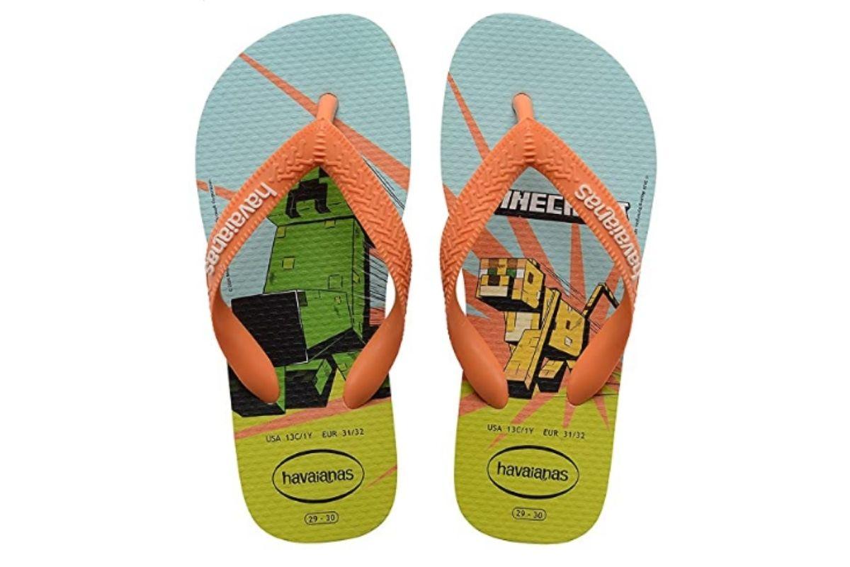 Chinelo Kids Minecraft, Havaianas