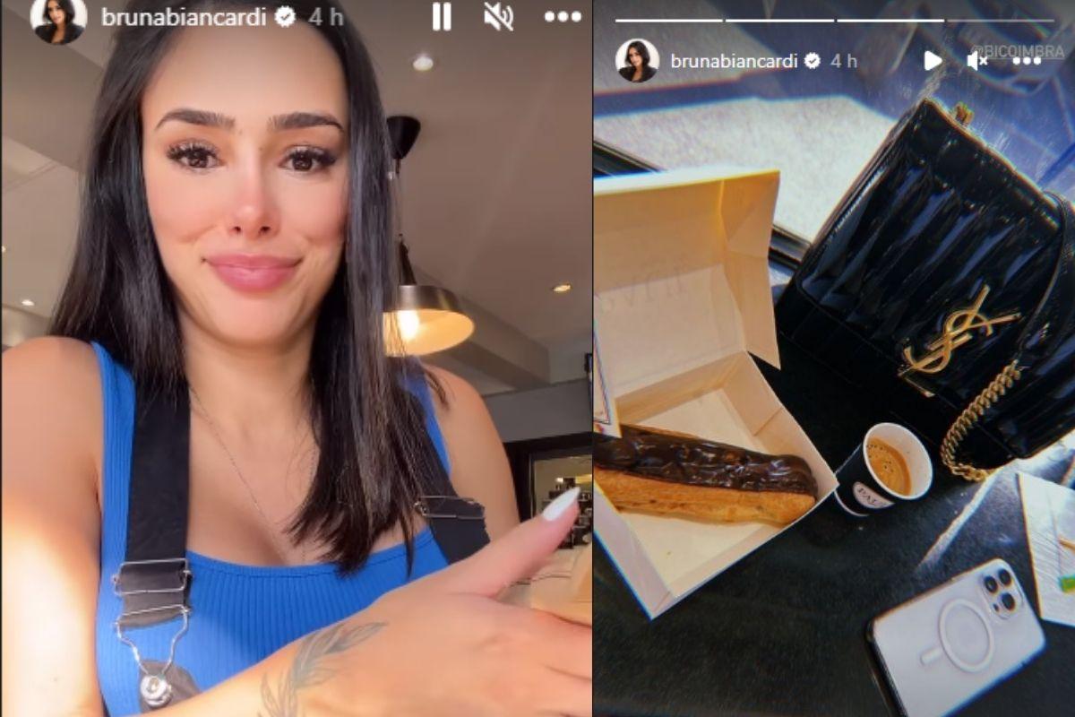 Bruna Biancardi mostra ultimo café em Paris