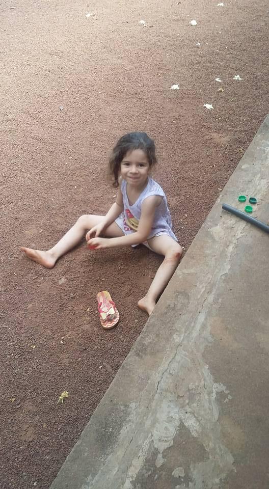 Georgina, 4 anos, filha de Kelly e Evandro
