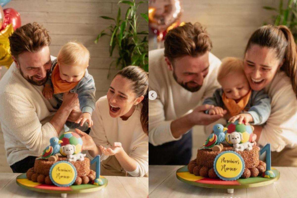 Fernanda Vasconcellos, Cassio Reis e o filho Romeu