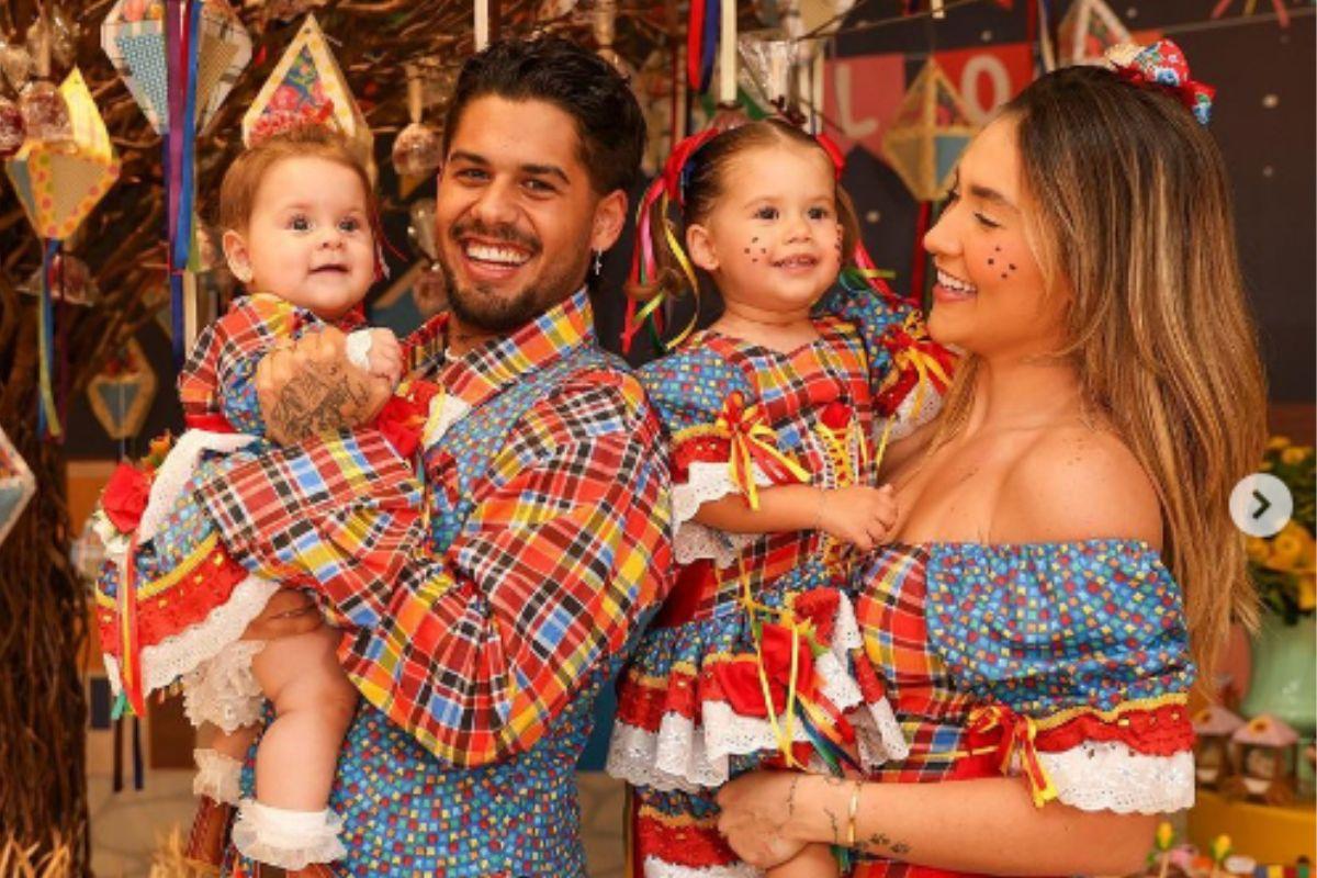 Virginia e Zé felipe comemoram mesversário da filha