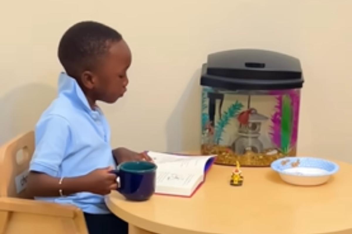 Aos 6 anos, criança faz sucesso na rede social da mãe em vídeo às 6h30 da manhã