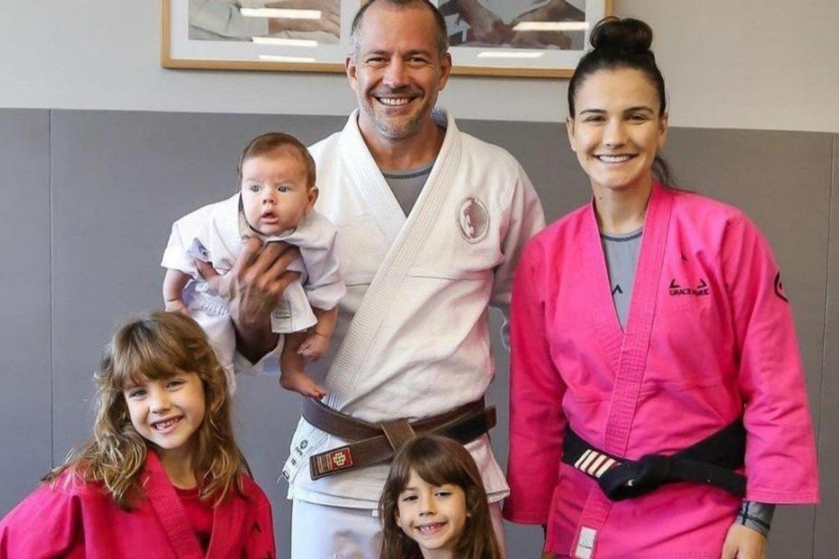 Kyra Gracie e Malvino Salvador são pais de 3 filhos