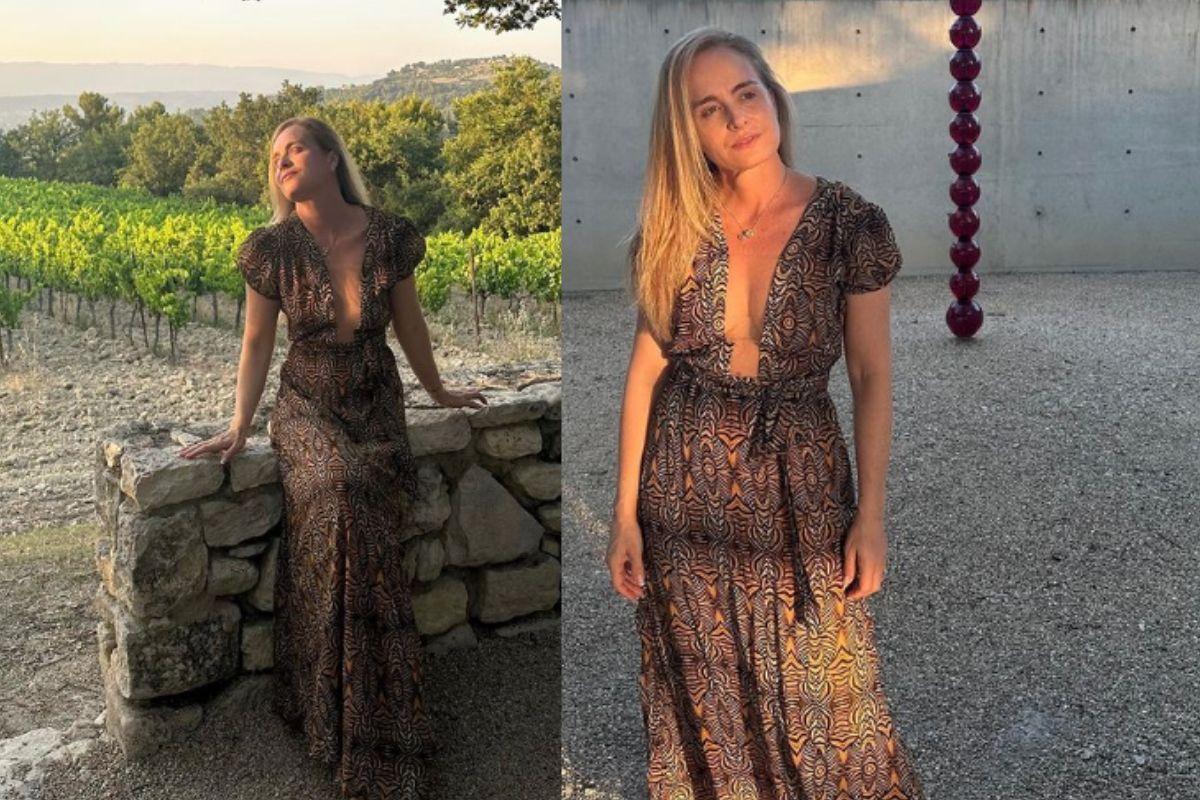 Angélica está passando alguns dias em no sul da França