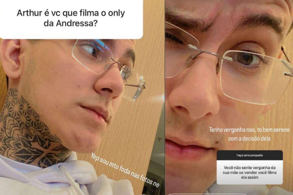 Filho de Andressa Urach fala sobre conteúdo adulto da mãe