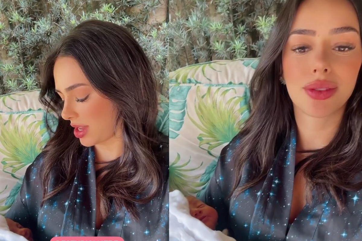 Bruna Biancardi nascimento da filha