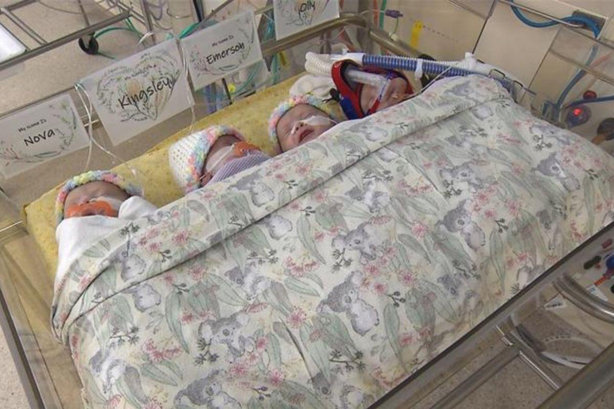 Mãe australiana engravida de quádripulas