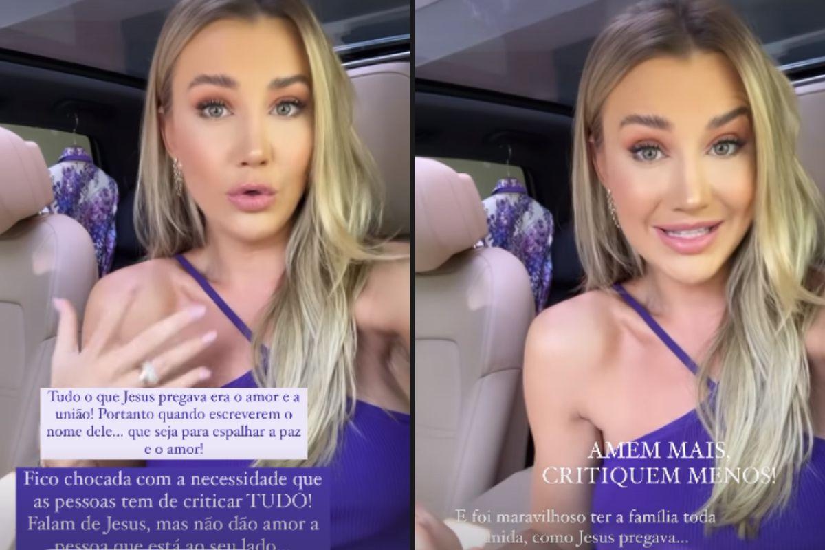 Ana Paula Siebert responde criticas sobre ter antecipado a Páscoa