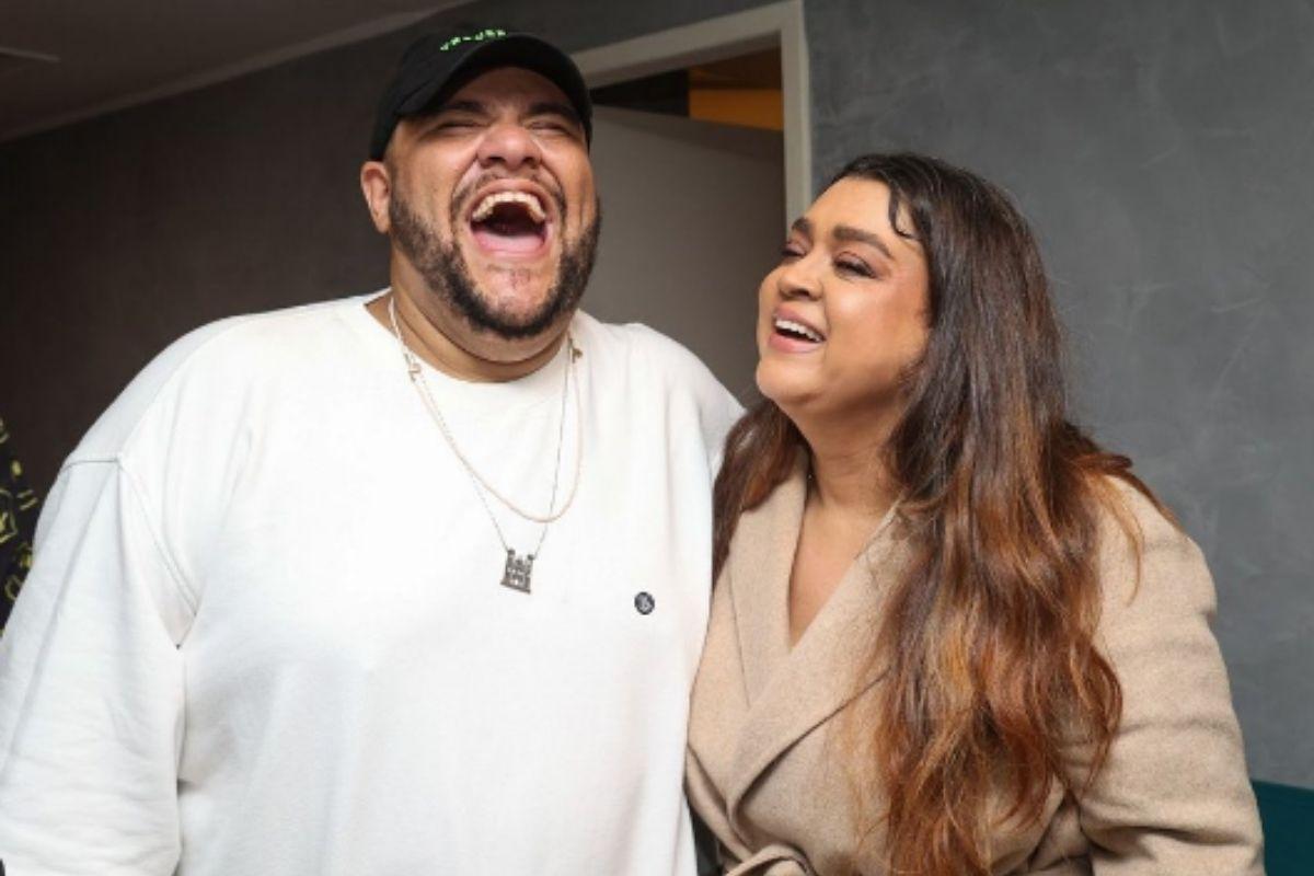 Preta Gil com o amigo 