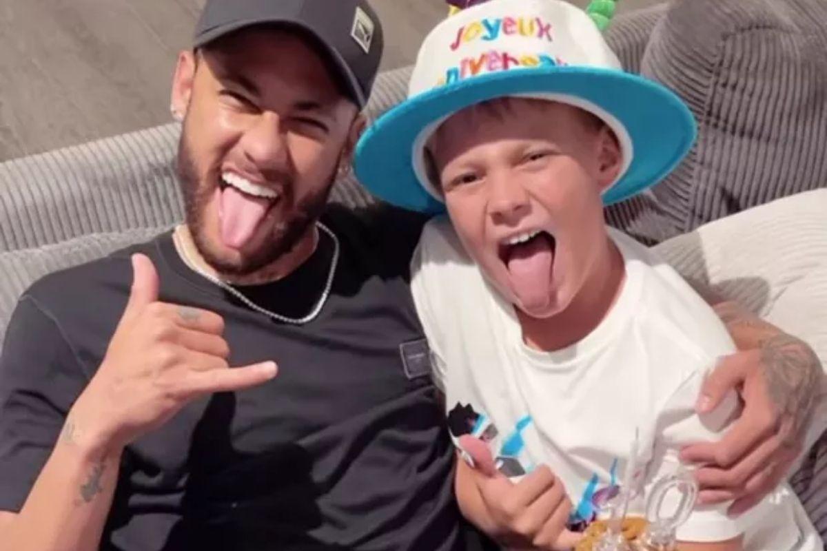 Neymar e o filho, Davi Lucca