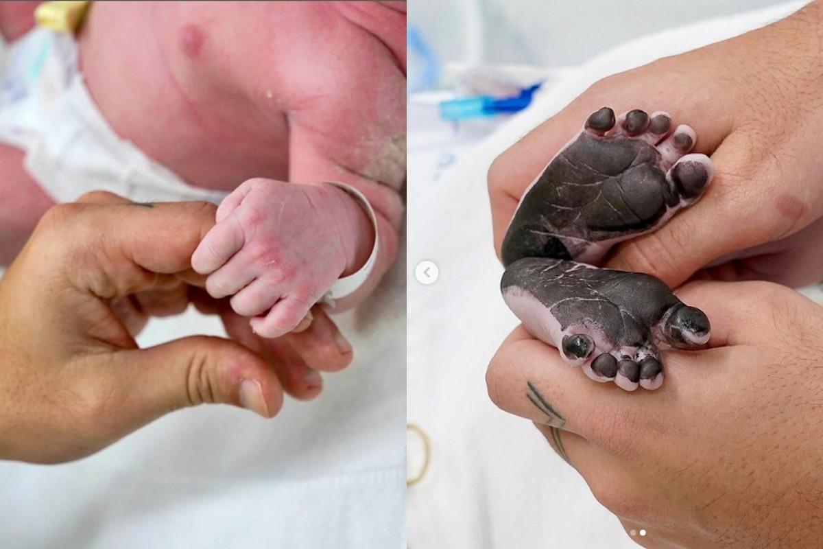 As primeiras fotos de Lua, filha de Viih Tube e Eliezer, já foram divulgadas (Foto: Reprodução/Instagram)