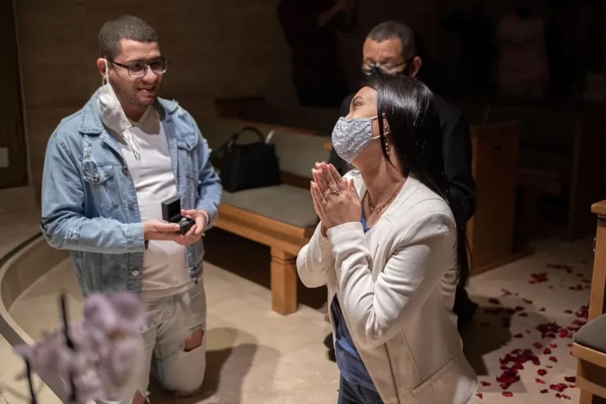 pedido de casamento na capela