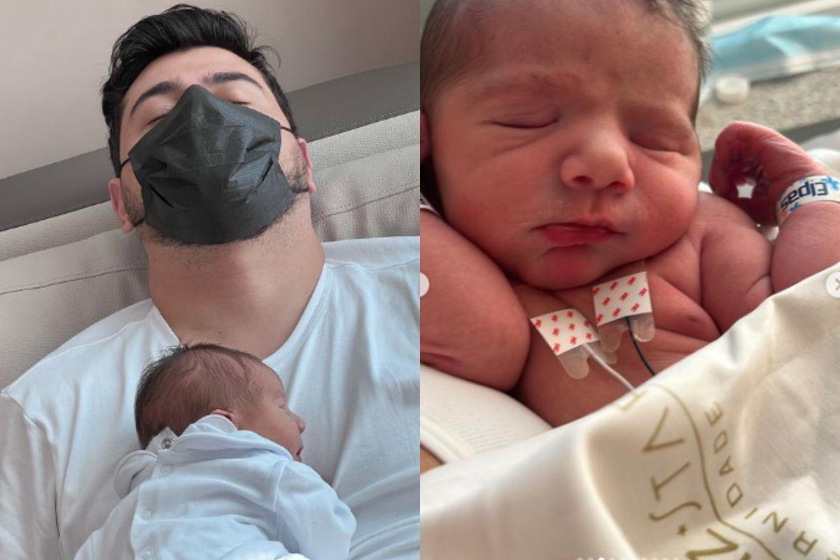 Cristiano e a esposa passaram alguns dias com o filho no hospital