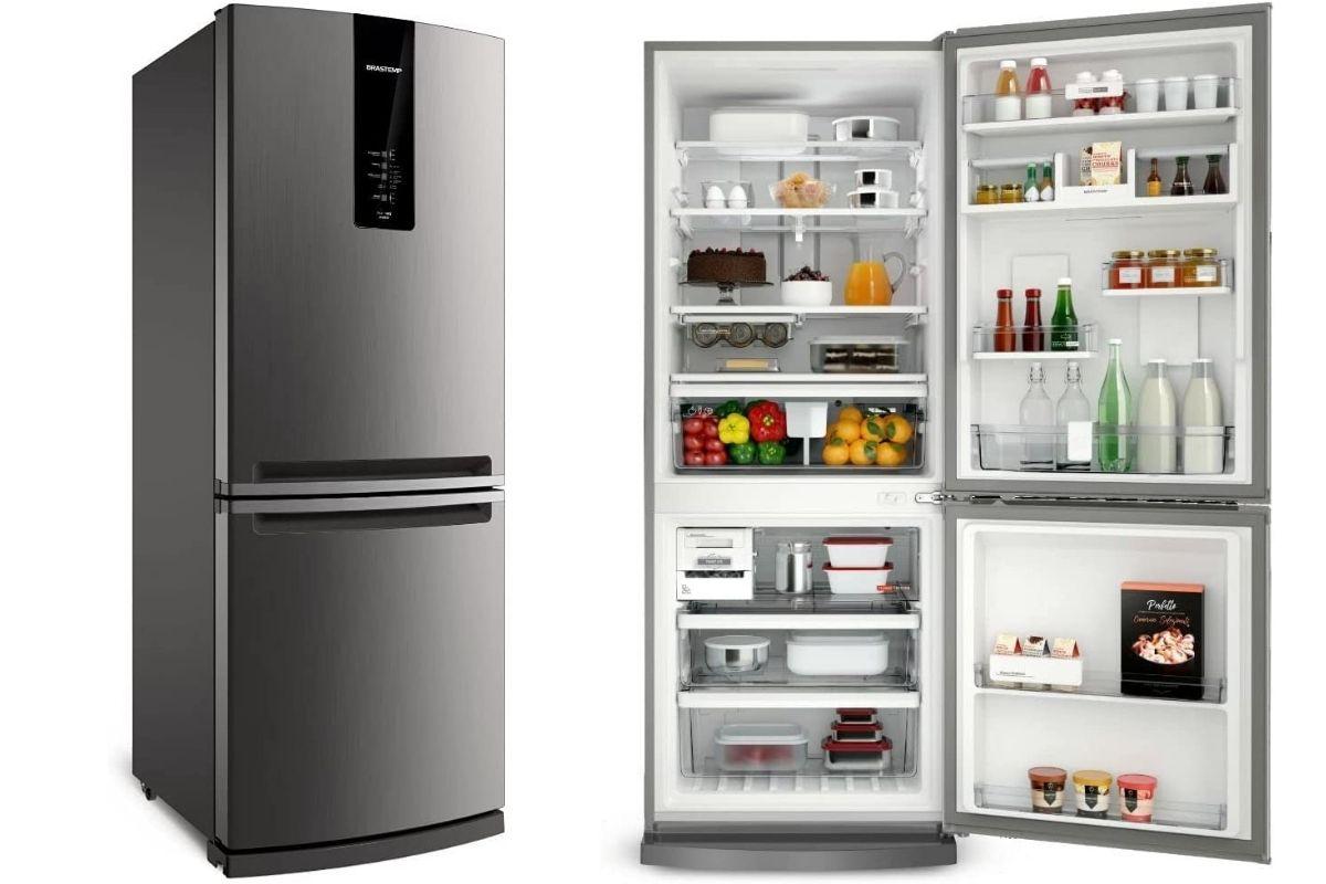 A geladeira frost free da Brastemp de 443 litros com freezer embaixo é recomenda para uma família com cerca de 4 pessoas