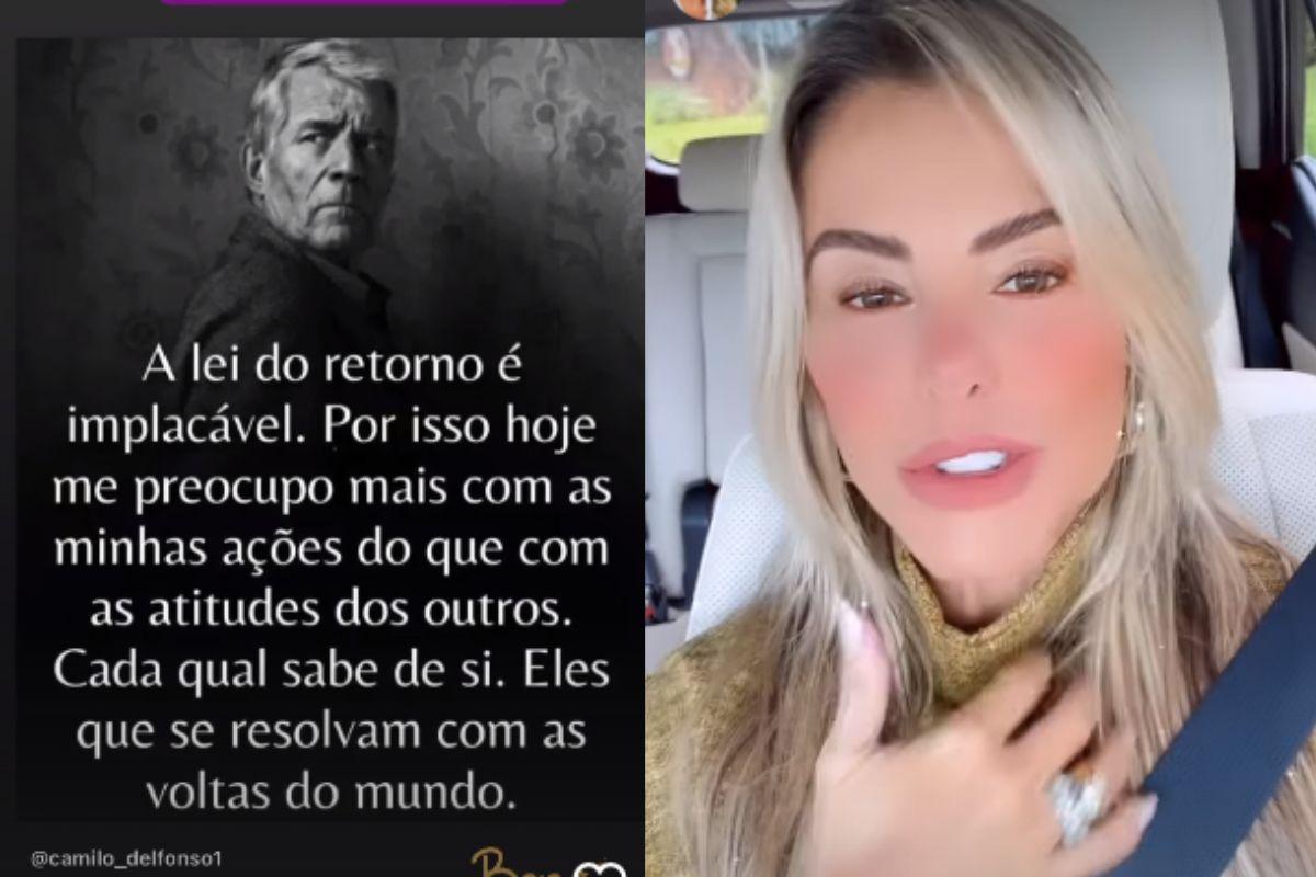 Poliana Rocha compartilha mensagem sobre lei do retorno