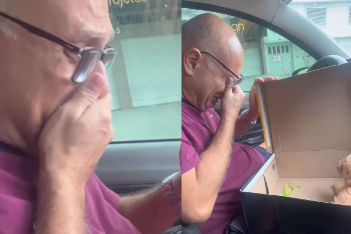 Romulo Lins ganhou um presente especial da filha 