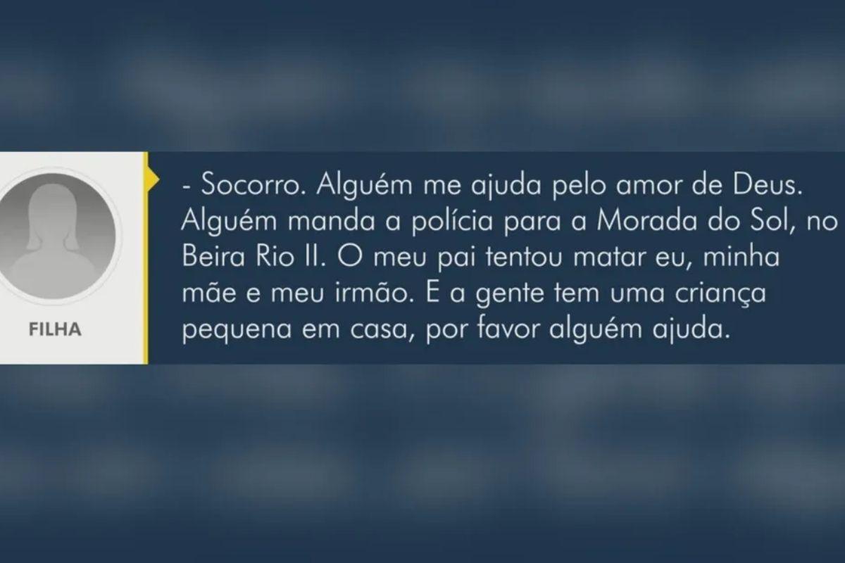 Adolescente grava pai agredindo mãe e pede socorro, Alexânia, homem dá soco na cara de mulher e filha adolescente pede socorro