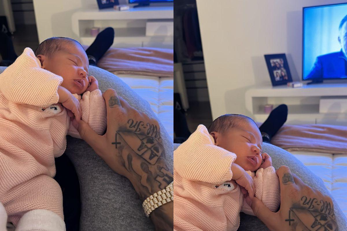 Neymar, filha Neymar, bebê Neymar, recém-nascida Neymar, família Neymar, Mavie, contusão Neymar, lesão Neymar, joelho Neymar, onde Neymar está, Neymar encontra filha depois de lesão, depois de se machucar Neymar aparece com a filha