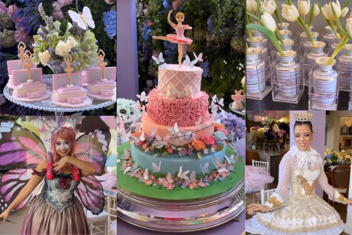 Decoração da festa de Ayla filha de Barbara Evans