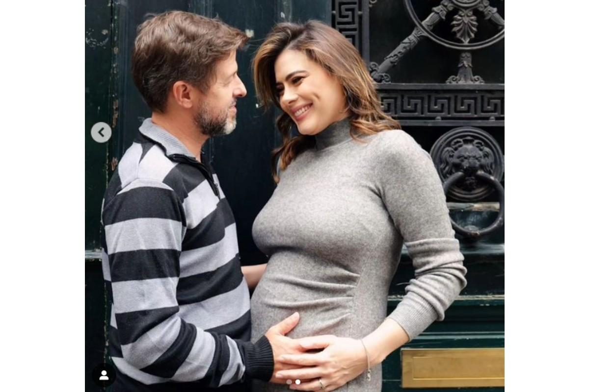 Michelle Loreto com o marido 