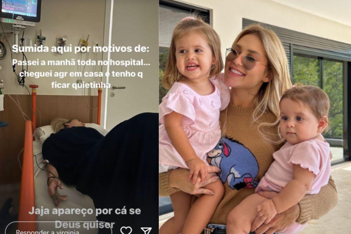 Virginia explica motivo de estar no hospital