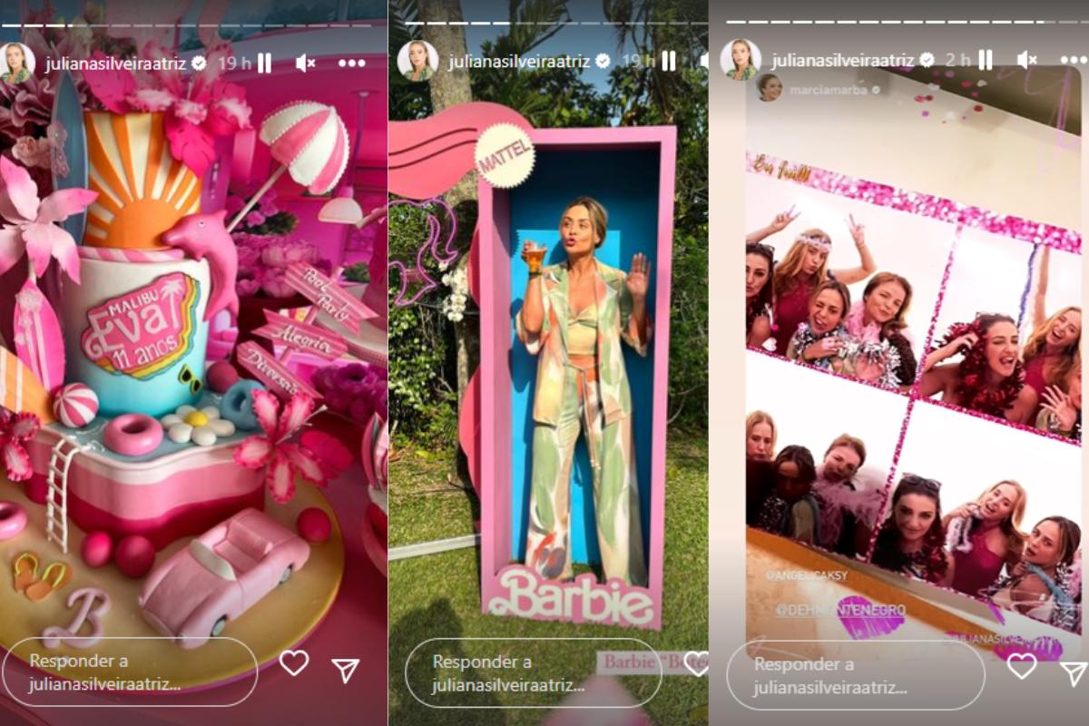 Festa de filha de Angélica e Luciano Huck tem tema Barbie