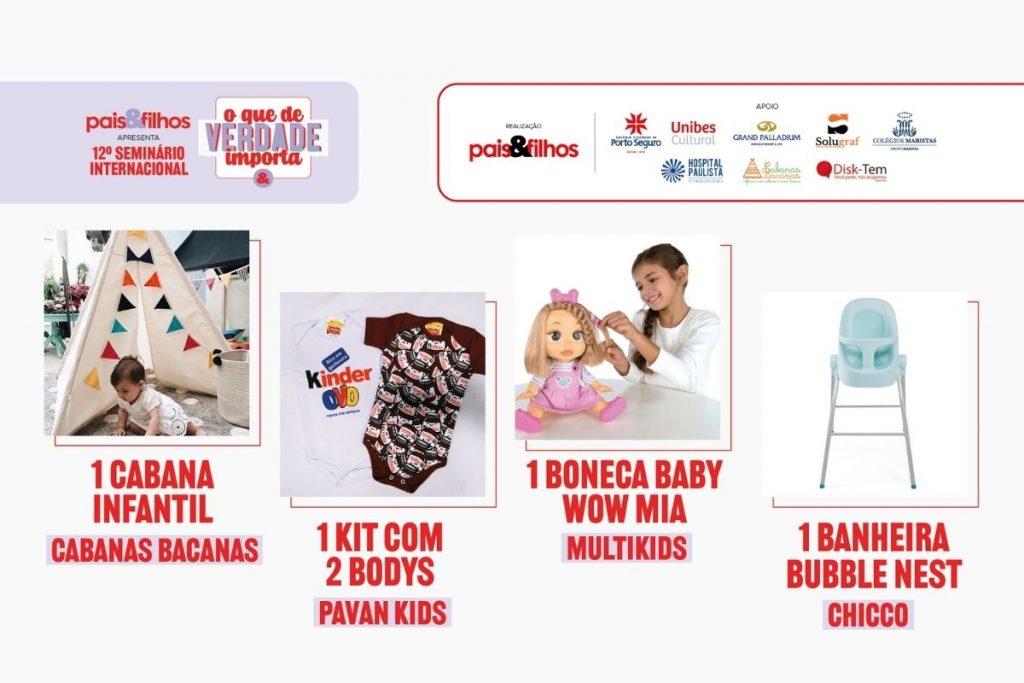 Os prêmios do segundo sorteio do 12º Seminário Internacional Pais&Filhos