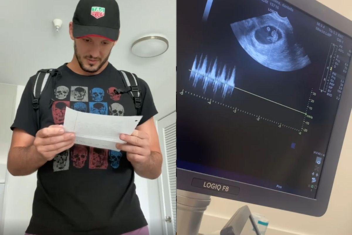 Dani Bolina conta para Thiago Rela que está grávida e mostra reação em vídeo