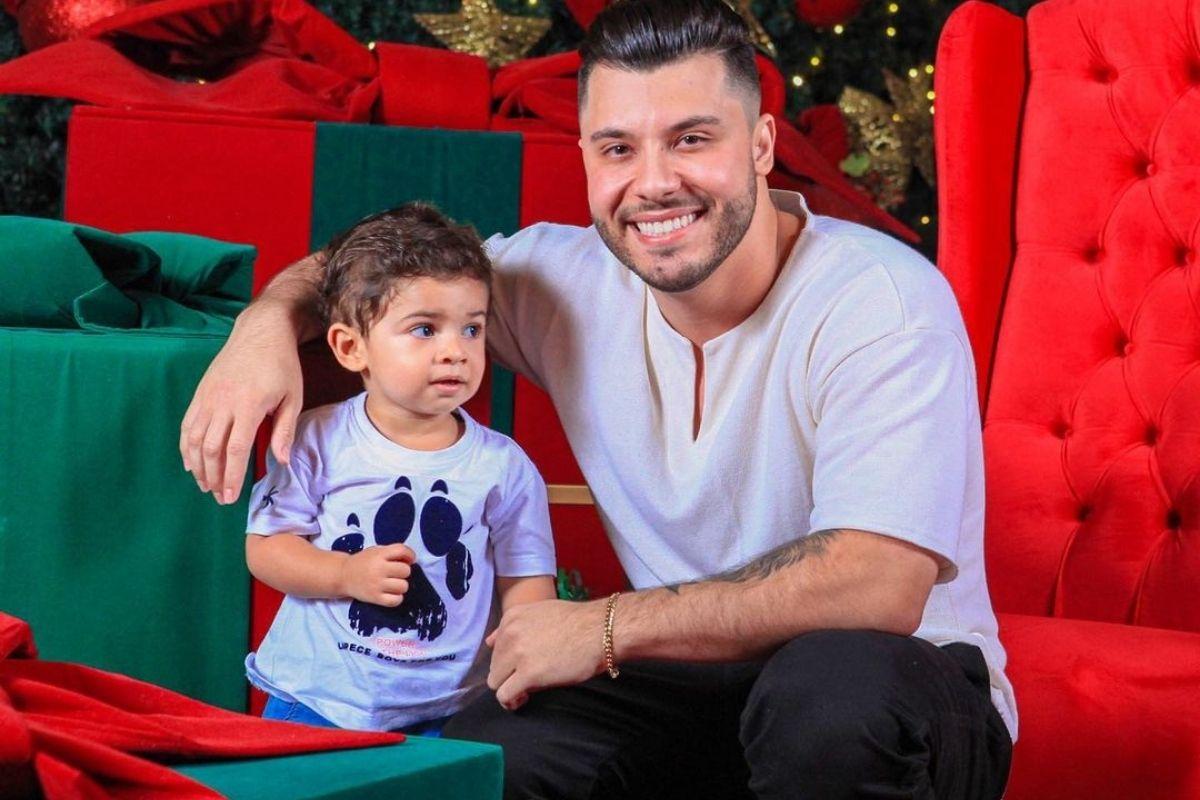 Filho de Marília Mendonça ganha homenagem do pai em aniversário