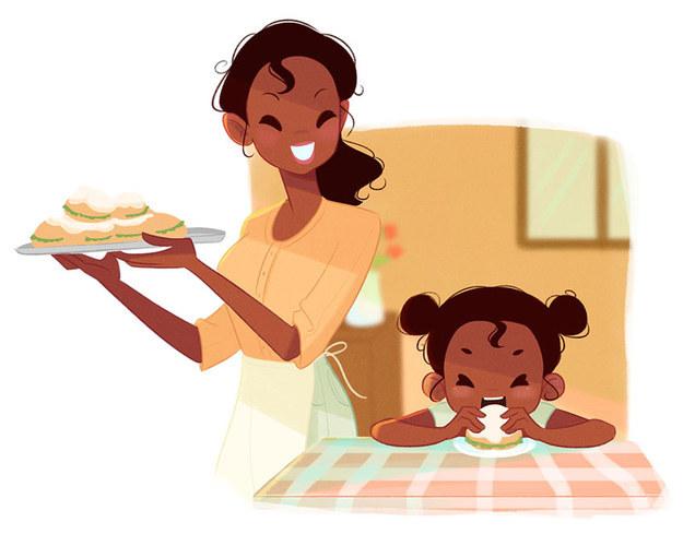 Tiana Vida de mãe: Tiana tem problemas em fazer com que sua filha de quatro anos coma qualquer coisa que não sejam rosquinhas. Ela está tão desesperada para que sua filha coma legumes e verduras que começou a escondê-los no meio das rosquinhas. 