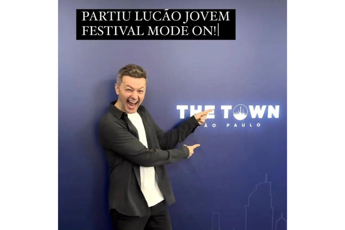 Lucas Lima foi ao The Town sozinho