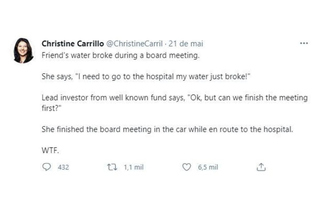 A escritora americana contou o relato da amiga