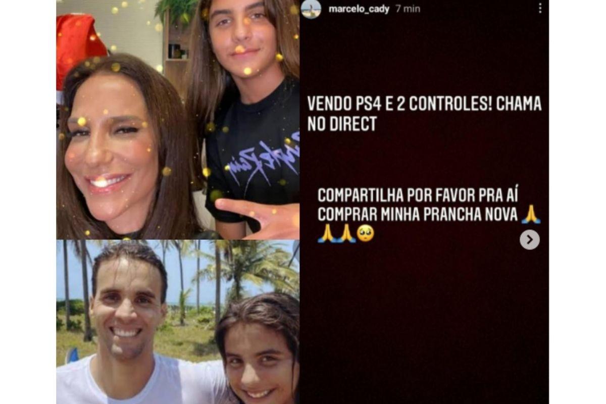 Filho de Ivete Sangalo começa a vender itens pessoais no Instagram para comprar prancha