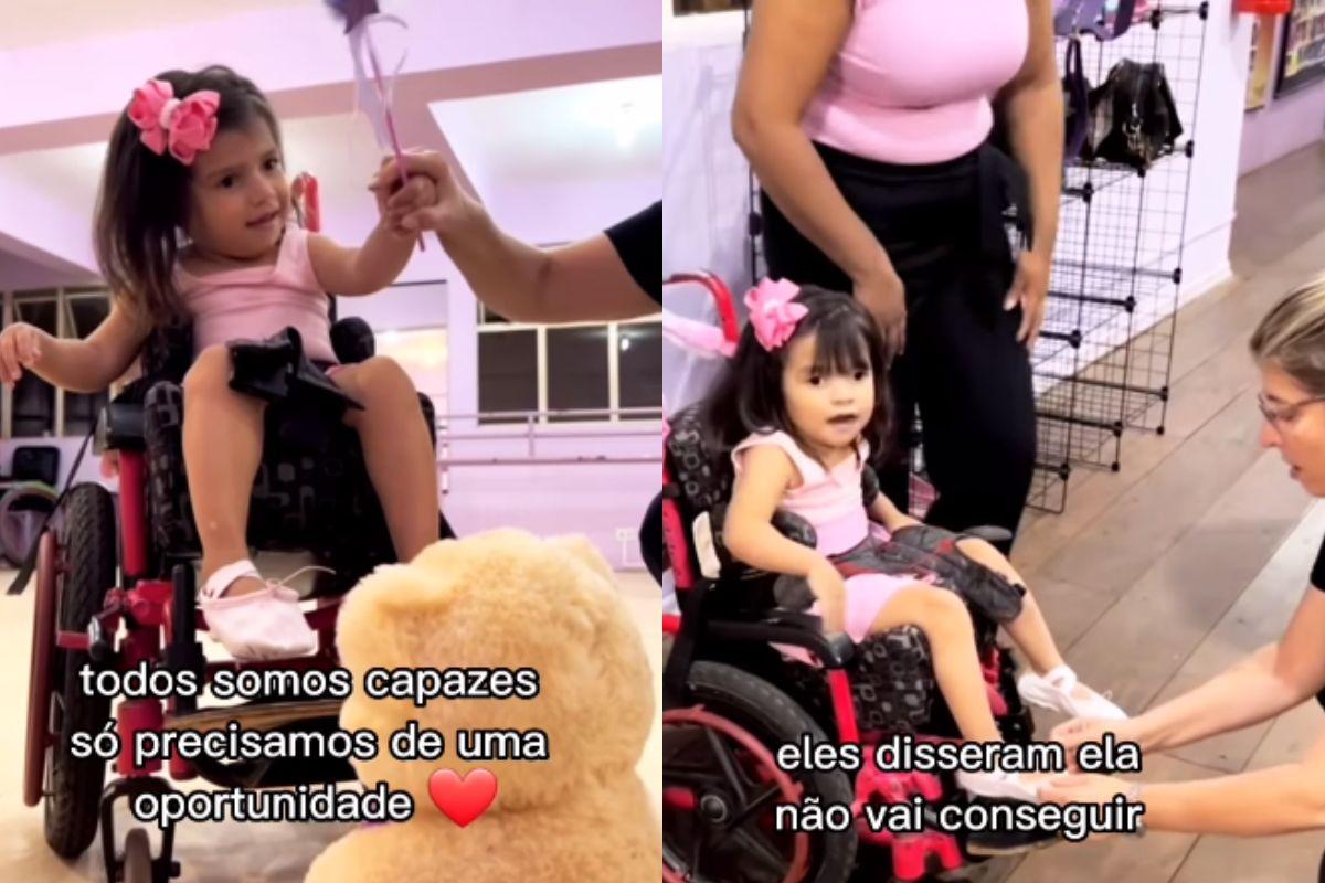 Professora do interior de São Paulo criou aula de balé inclusiva