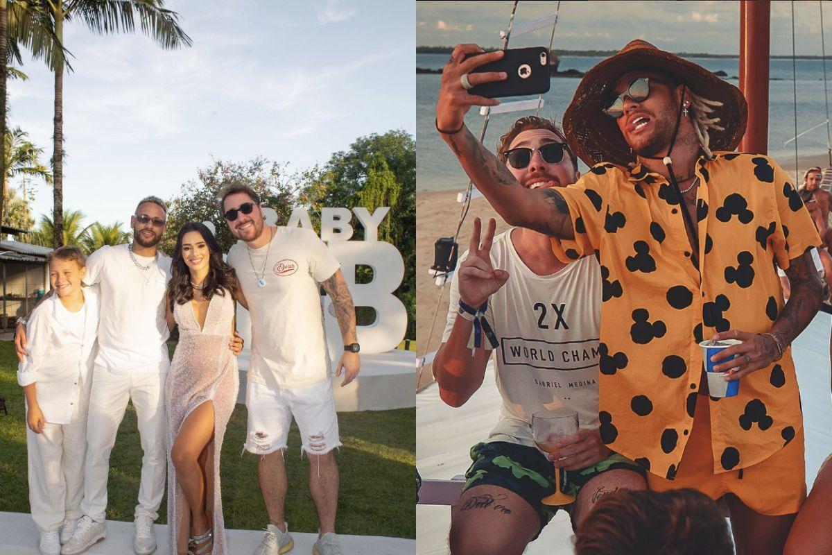 Neymar, Bruna Biancardi, Mavie, Davi Lucca, Léo Venditto, padrinho Mavie, padrinho filha Neymar, padrinho filha Bruna Biancardi, pai Davi Lucca, filho Neymar, enteado Bruna Biancardi, família Neymar, madrasta Davi Lucca, amigo Neymar, amigo Bruna Biancardi, quem apresentou Neymar e Bruna Biancardi