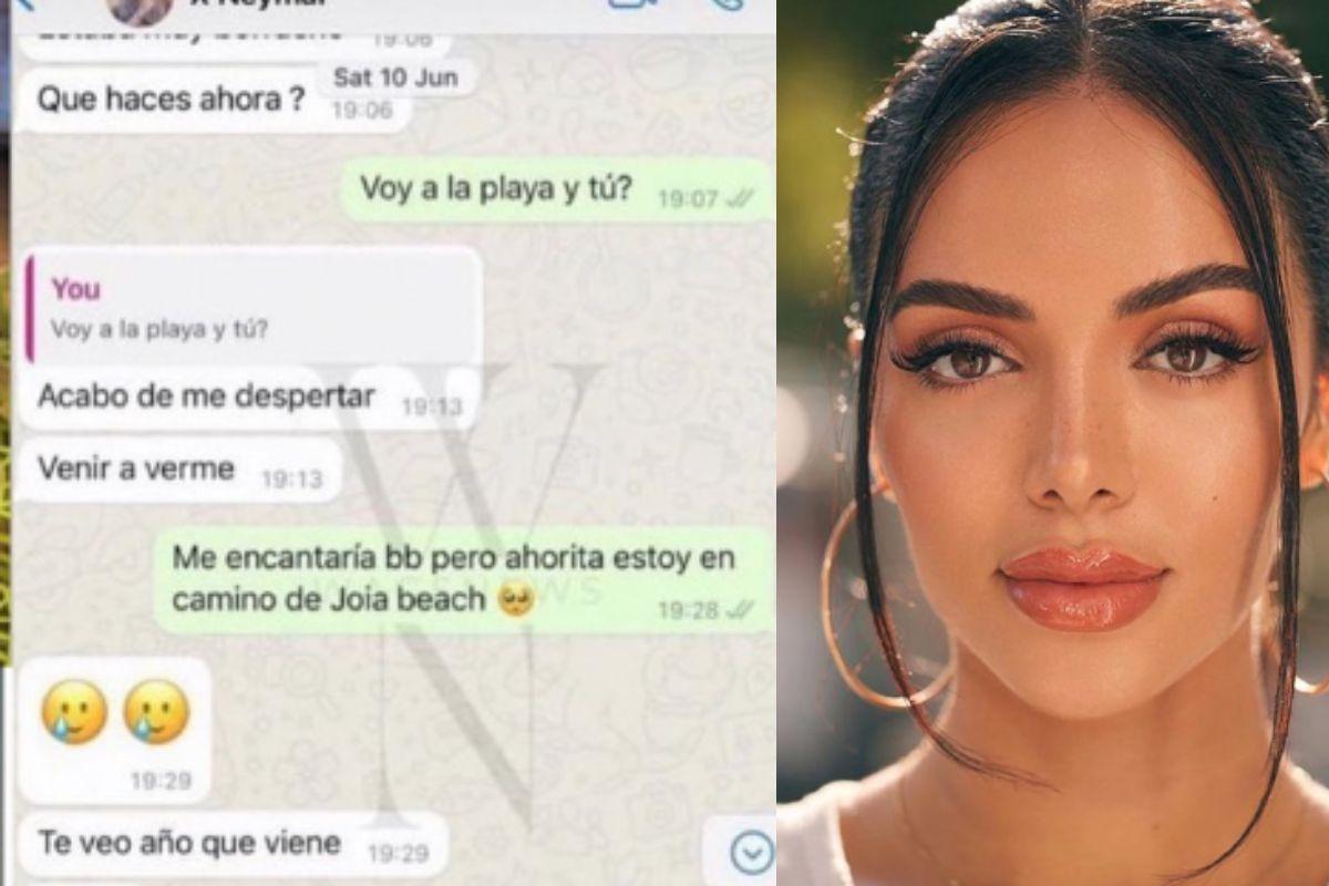Modelo expõe conversas com Neymar