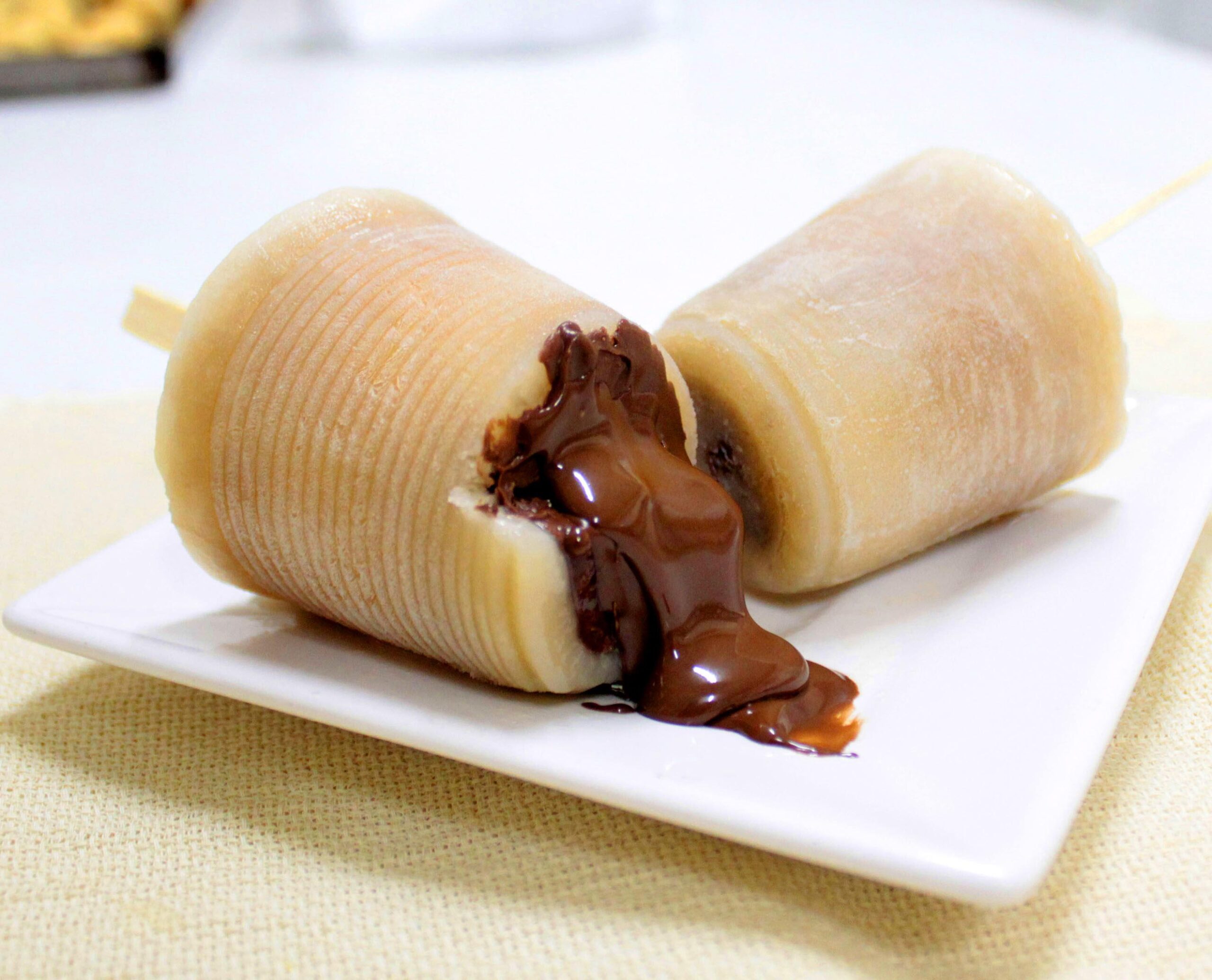 banana com creme de avelã