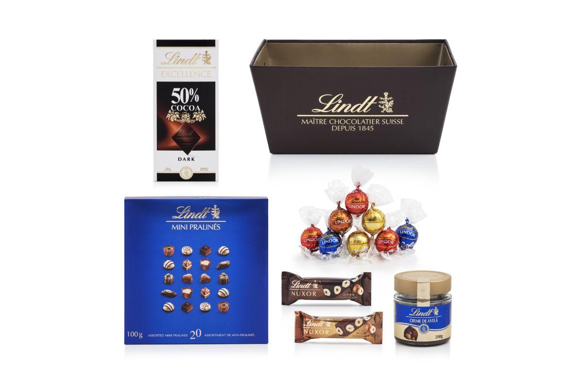 Cesta de chocolates Lindt 