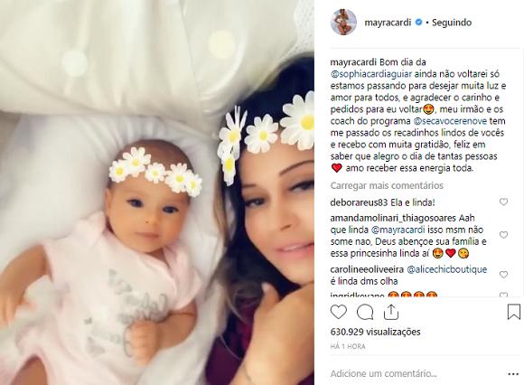 (Foto: Reprodução Instagram / @mayracardi)