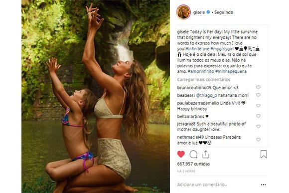 Vivian completou 6 anos (Foto: Reprodução/ Instagram)