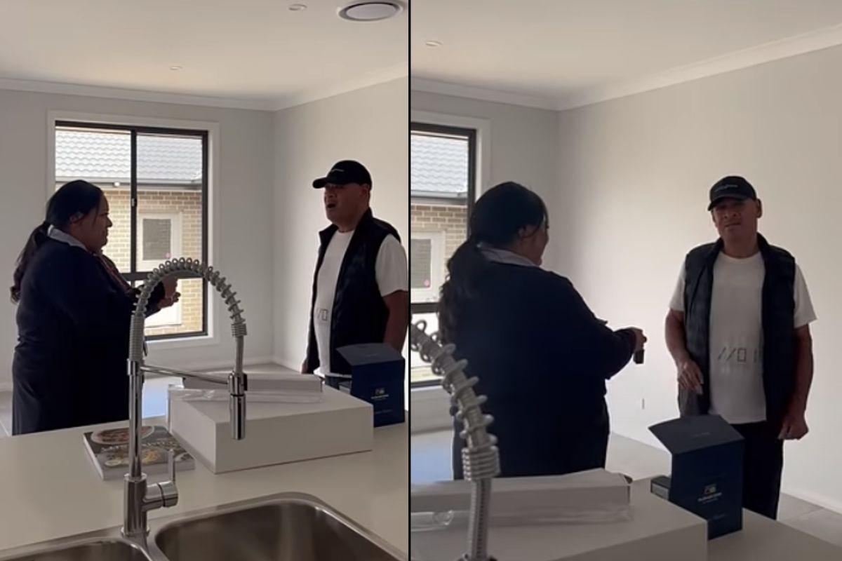 Filha dá casa para os pais, pais ganham casa de filha, filha realiza sonho e presenteia pais com casa, filha dá casa de presente para os pais, pais ganham casa de presente de filha