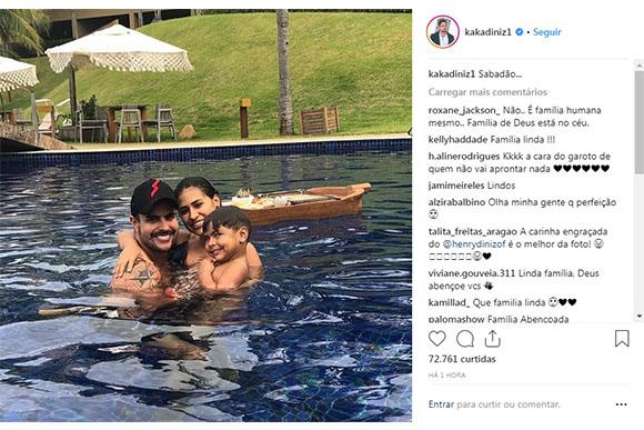 Simone curte tarde em família (Foto: Reprodução/ Instagram @kakadiniz1)