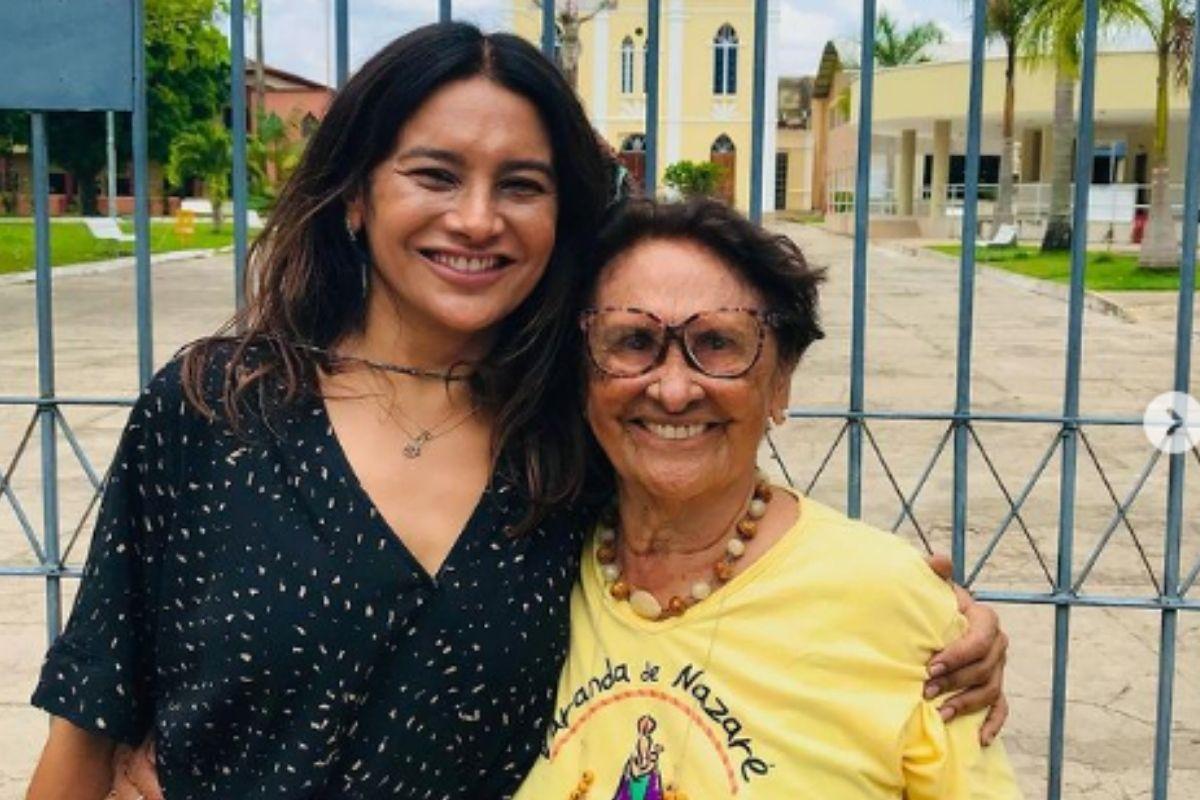 Flor Paes com a filha Dira Paes