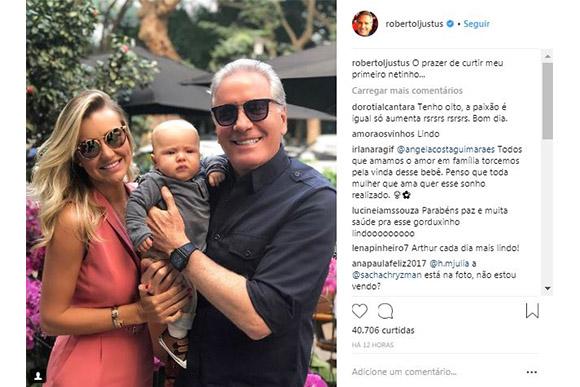 (Foto: Reprodução/ Instagram @robertoljustus)