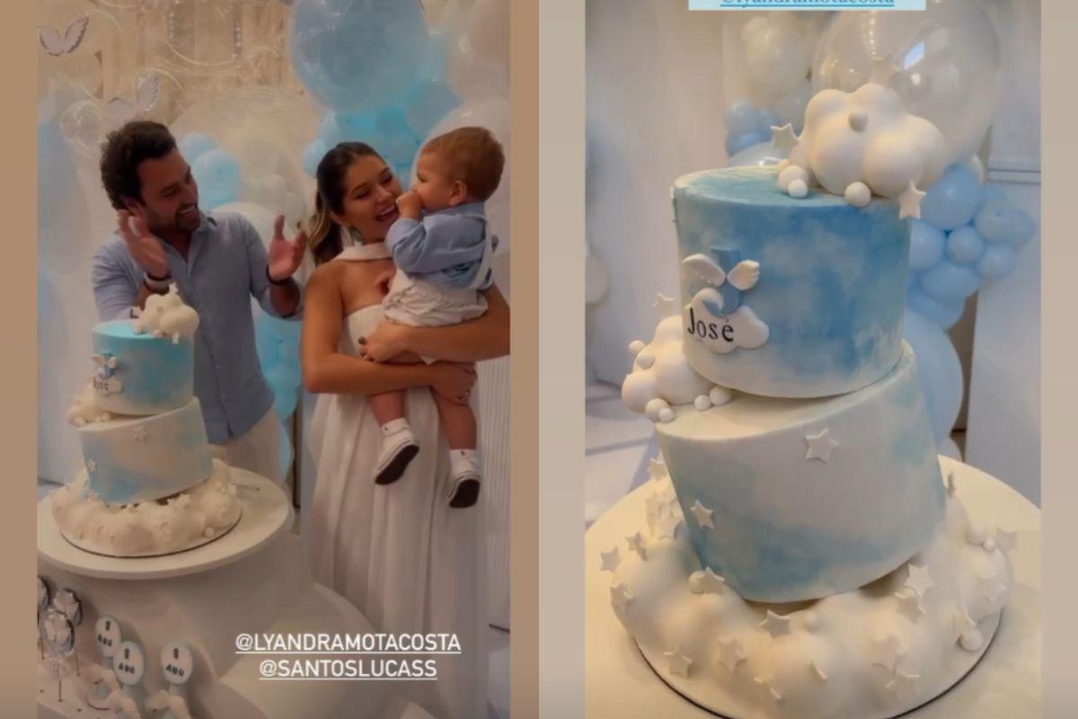 Lyandra comemora ´primeiro ano do filho