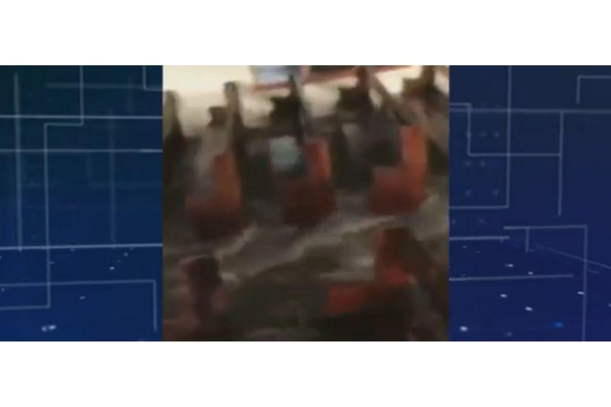 Destruição causada pela erupção do vulcão em Tamoa, que possui mais de 100 mil habitantes