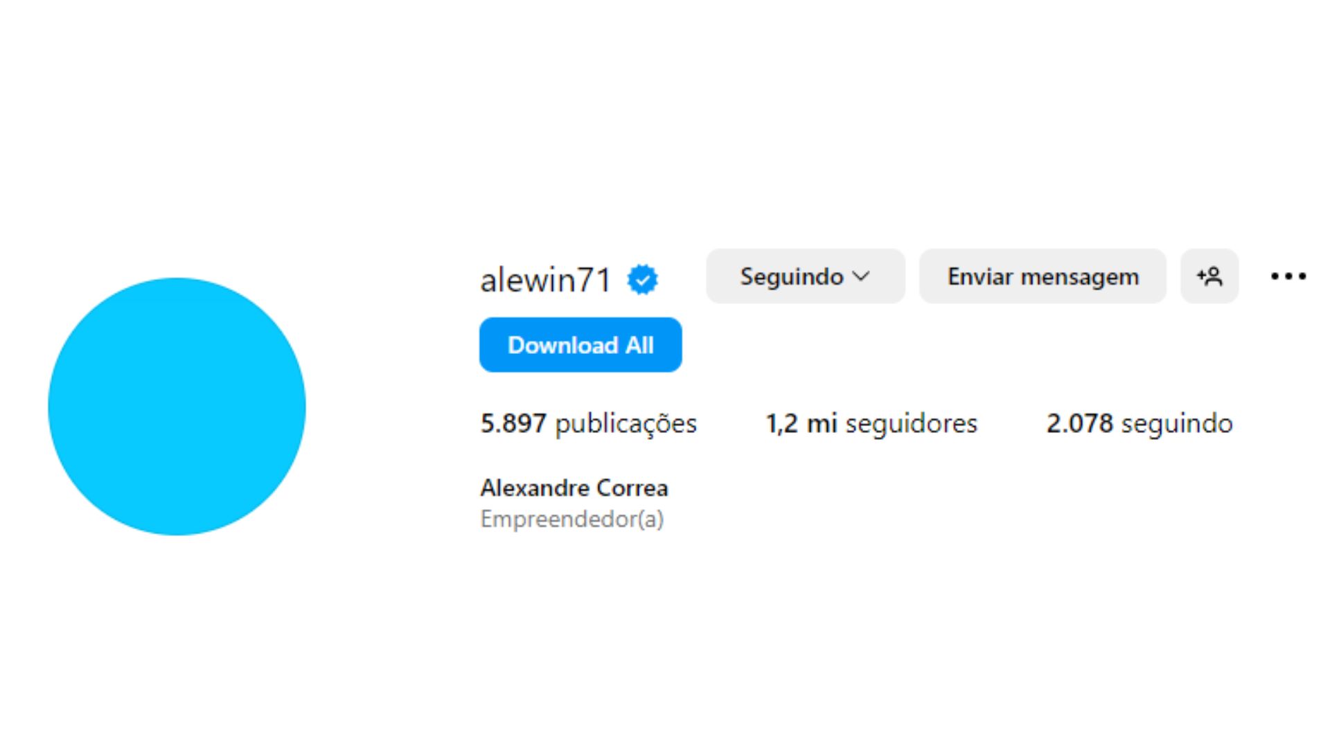 Nova foto de perfil de marido de Ana Hickmann