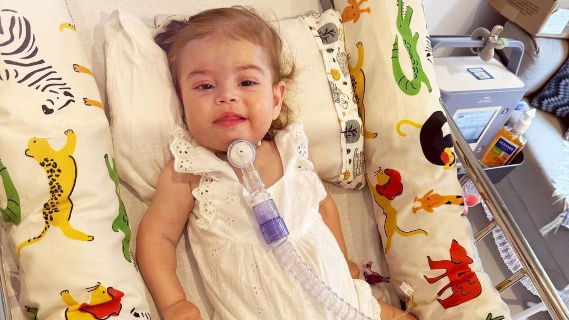 Foto de Maria Guilhermina internada