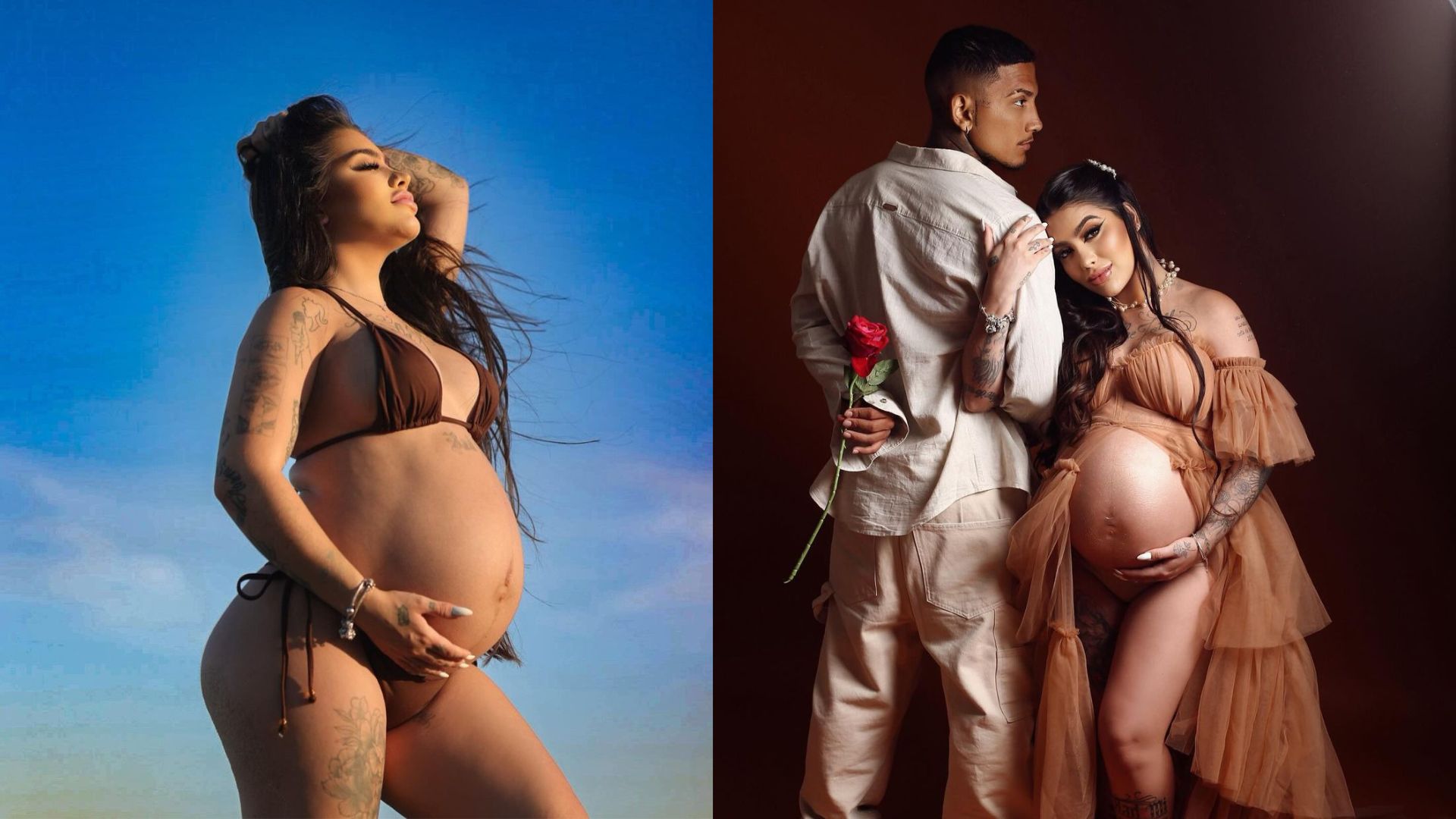 Mc Mirella gr&aacute;vida de Serena, e Dynho Alves, pai da beb&ecirc;