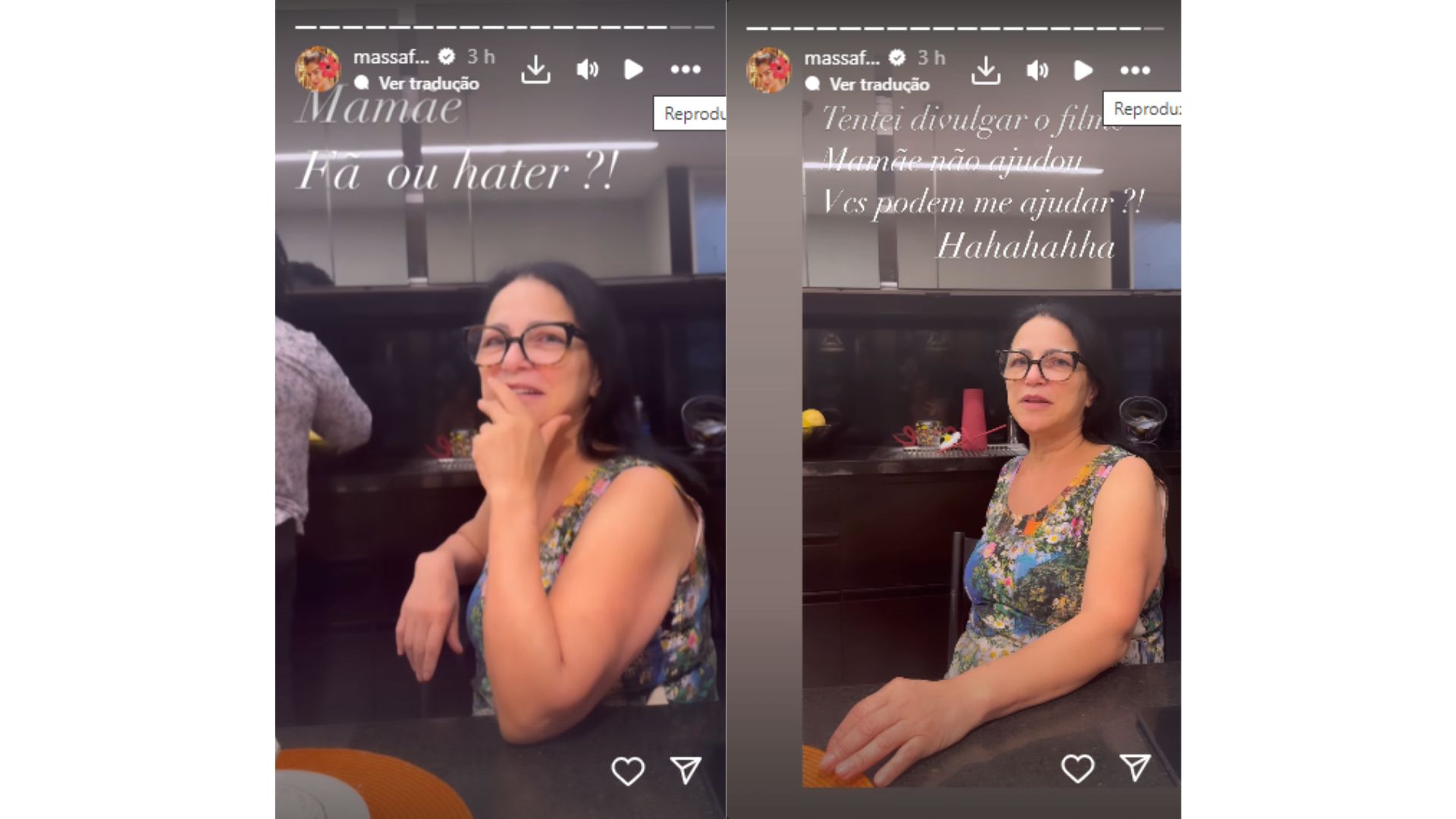 M&atilde;e de Grazi Massafera critica filme da atriz no cinema